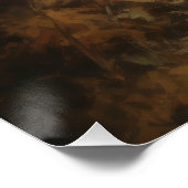 Poster Saint Bernard en automne Feuilles Automne automne  (Coin)