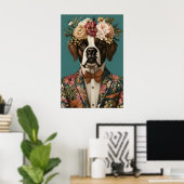 Poster Saint Bernard In Suit Poster, Saint Bernard (Bureau à domicile)