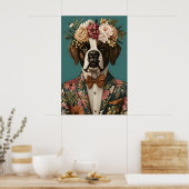 Poster Saint Bernard In Suit Poster, Saint Bernard (Cuisine)