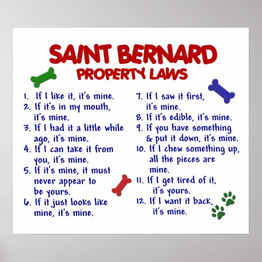 POSTER SAINT BERNARD PL2 (Devant)