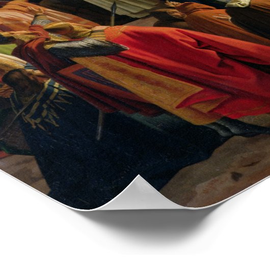 Poster Saint Bernard Prêcher la deuxième croisade (Coin)