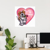 Poster Saint-Bernard Valentin (Bureau à domicile)