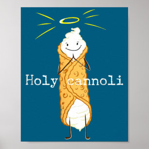 Poster Saint Cannoli Citation Drôle Cadeau Italien Améric