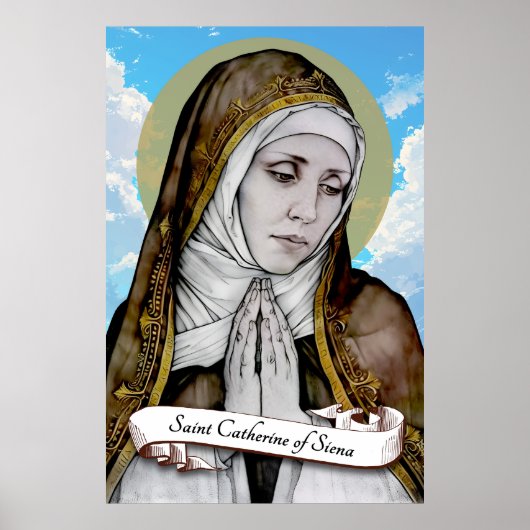 Poster Saint-Catherine de Sienne (Devant)