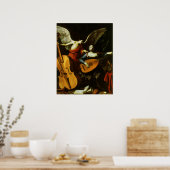 Poster Saint Cecilia et l'ange par Carlo Saraceni (Cuisine)