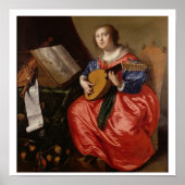 Poster Saint Cecilia (huile sur toile) (Devant)