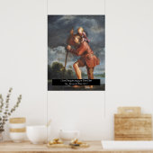 Poster Saint Christopher avec Christ bébé (Cuisine)