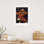 Poster Saint Christopher avec le Christ enfant (Cuisine)