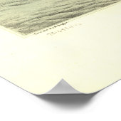 Poster Saint Clair Michigan 1868 Carte panoramique antiqu (Coin)