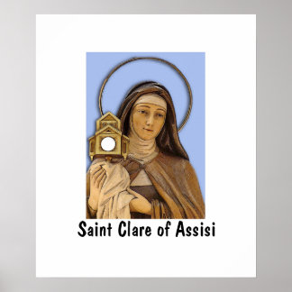 Poster Saint Clare Assisi