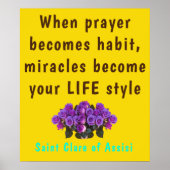 Poster Saint Clare Assisi (Devant)