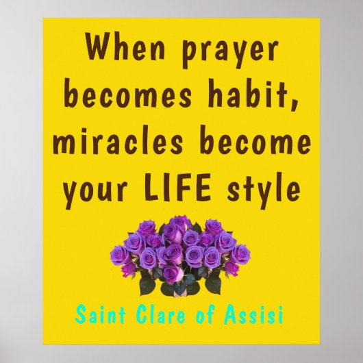 Poster Saint Clare Assisi (Devant)