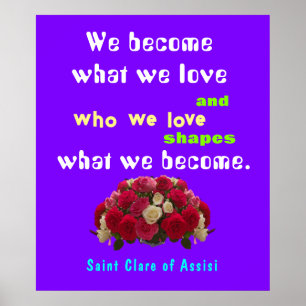 Poster Saint Clare Assisi