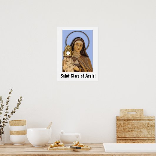 Poster Saint Clare d'Assise (Cuisine)
