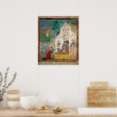 Poster Saint Clare embrasse le corps de saint François (Cuisine)