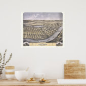 Poster Saint Cloud, MN Carte panoramique - 1869 (Cuisine)