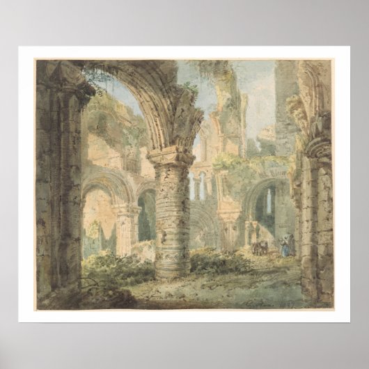 Poster Saint-Cuthbert's Holy Island, 1797 (avec crayon (Devant)