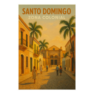 POSTER SAINT-DOMINGUE – ZONE COLONIALE