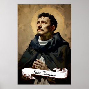 Poster Saint Dominique Fondateur de l'Ordre Dominicain