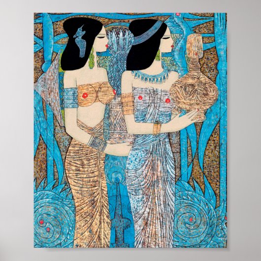 Poster Saint Eau Chen Yongle Orientale femmes filles (Devant)