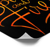 Poster Saint-Esprit & Feu Croix Chrétienne de Jésus, L (Coin)