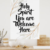 Poster Saint-Esprit vous êtes les bienvenus ici (Cuisine)