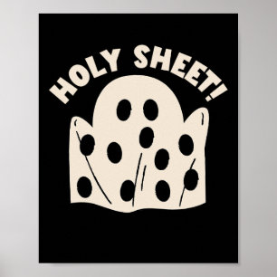 Poster Saint Feuille Drôle Halloween Ghost Saint Feuille