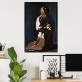 Poster Saint François dans la méditation (Zurbaran 1635) (Bureau à domicile)