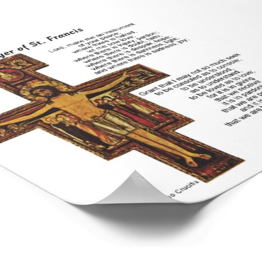 Poster Saint François d'Assise (Coin)