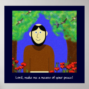 Poster Saint François d'Assise