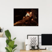 Poster Saint François d'Assise par Caravaggio (Bureau à domicile)