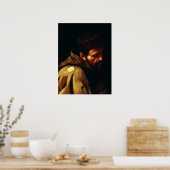 Poster Saint François d'Assise par Caravaggio (Cuisine)