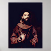Poster Saint François d'Assise par Jusepe de Ribera (Devant)