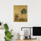 Poster Saint François d'Assise prêchant aux oiseaux (Bureau à domicile)
