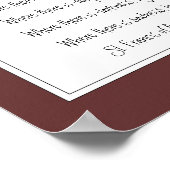 Poster Saint François d'Assise Prière avec Oiseau de Chou (Coin)