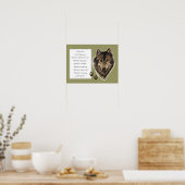 Poster Saint François d'Assise Prière avec Wolf & Tracks (Cuisine)