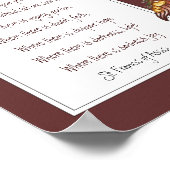 Poster Saint François d'Assise Prière California Quail Bi (Coin)