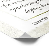 Poster Saint François d'Assise UNE SIMPLE PRIÈRE pour la  (Coin)