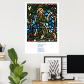 Poster Saint François et la prière de paix de Saint Franç (Bureau à domicile)
