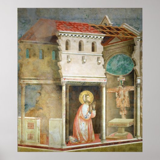 Poster Saint François priant dans l'église de San (Devant)