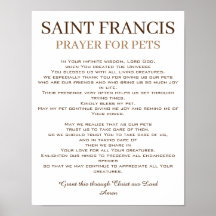 Saint François Prière pour les animaux