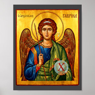 Poster Saint Gabriel l'Archange orthodoxe oriental byzant