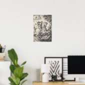 Poster Saint George à cheval pondre le dragon (Bureau à domicile)