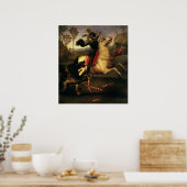 Poster Saint George combattre le dragon par Raphael Sanzi (Cuisine)