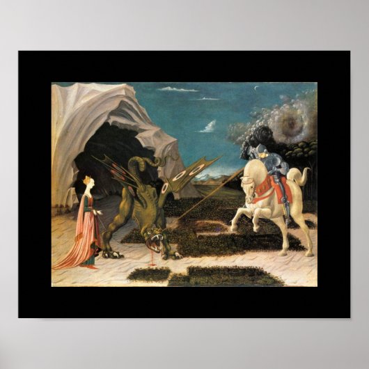 POSTER SAINT GEORGE, DRAGON ET PRINCESS (Devant)