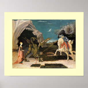POSTER SAINT GEORGE, DRAGON ET PRINCESS