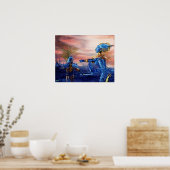 POSTER SAINT GEORGE ET ALIEN DRAGON (Cuisine)