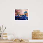 POSTER SAINT GEORGE ET DRAGON ALIEN (Cuisine)