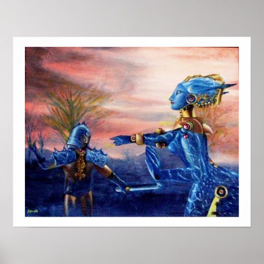 POSTER SAINT GEORGE ET DRAGON ALIEN (Devant)