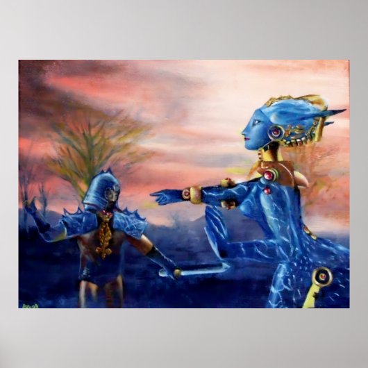 POSTER SAINT GEORGE ET DRAGON ALIEN (Devant)